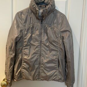 Aigle sz F 38 (US S) Sand-Light Taupe Light Zip Jacket hidden zip hood